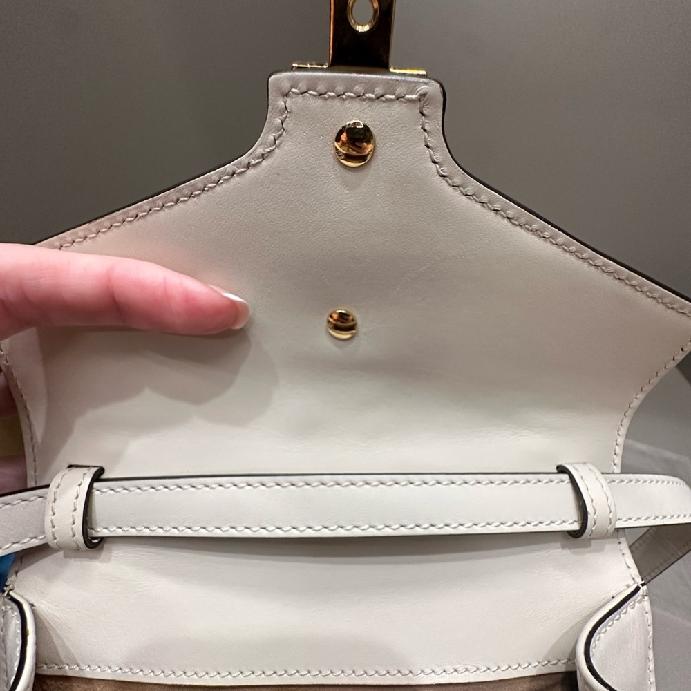 Gucci Sylvie Top Handle Bag Embroidered Leather Mini, EUC - Picture 4 of 16